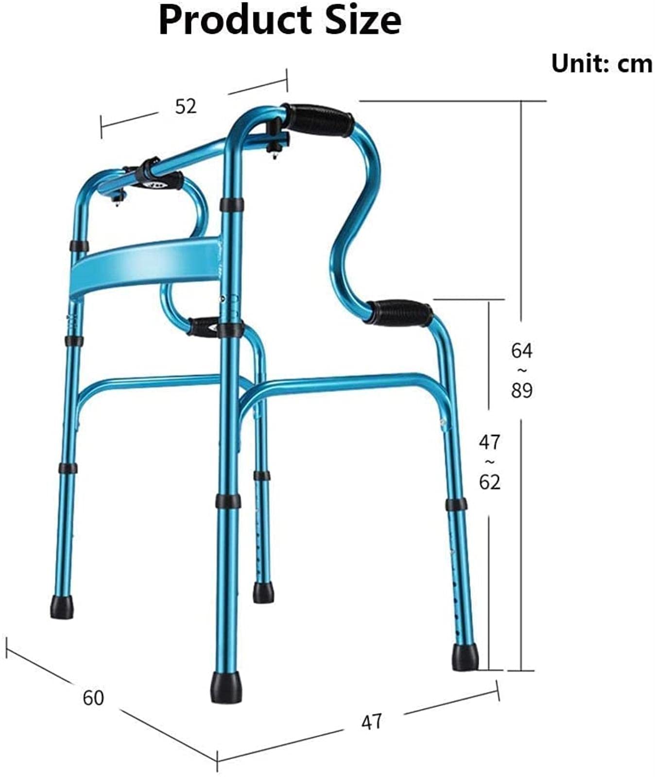 Chodzik Rollator Chodzik standardowy, chodzik składany z podłokietnikami, chodzik dla osób starszych z regulacją wysokości Comfortable anniversary
