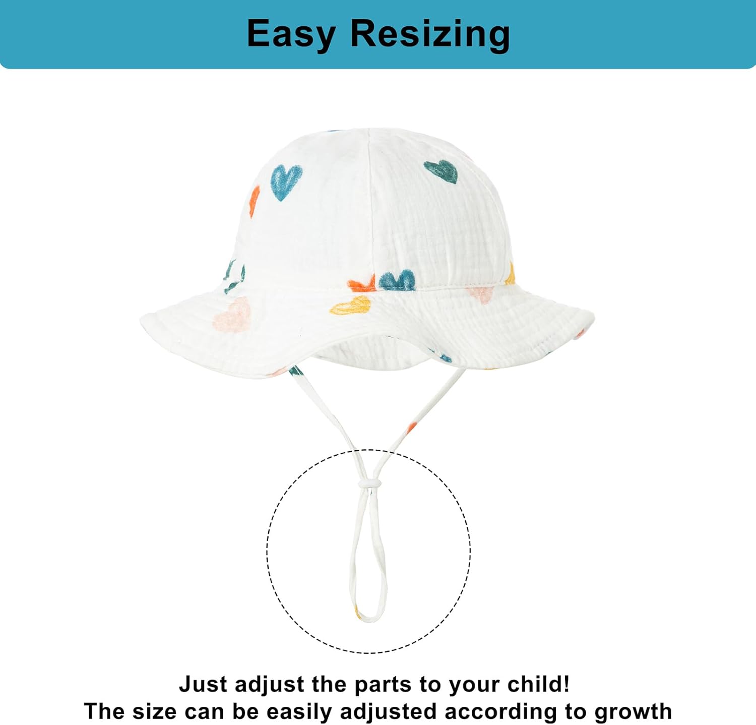 Baby Toddler Sun Bucket Hats - Summer Protection Beach Hat Cotton Linen Baby Hat - Image 4