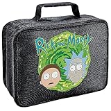 LOGOVISION Rick and Morty Rick and Morty Heads Insulated Soft Sided Lunch Box - Reusable Lunch Bag For School Office Work, BPA Free