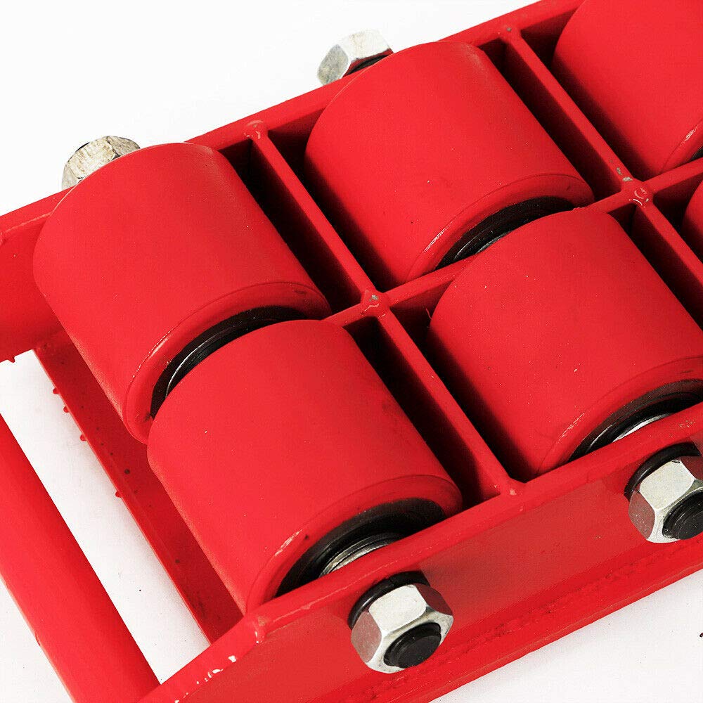 max.12T/8T - Carrello industriale per carro armato pesante, ruote per il trasporto industriale, rotazione 360 (8T ROSS)