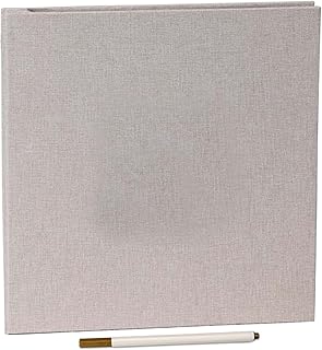 Álbum de fotos grande autoadhesivo para fotos de 4x6 8x10 Álbum magnético Álbum de recortes DIY Libro de recortes 40 páginas adhesivas con un bolígrafo metálico, Beige