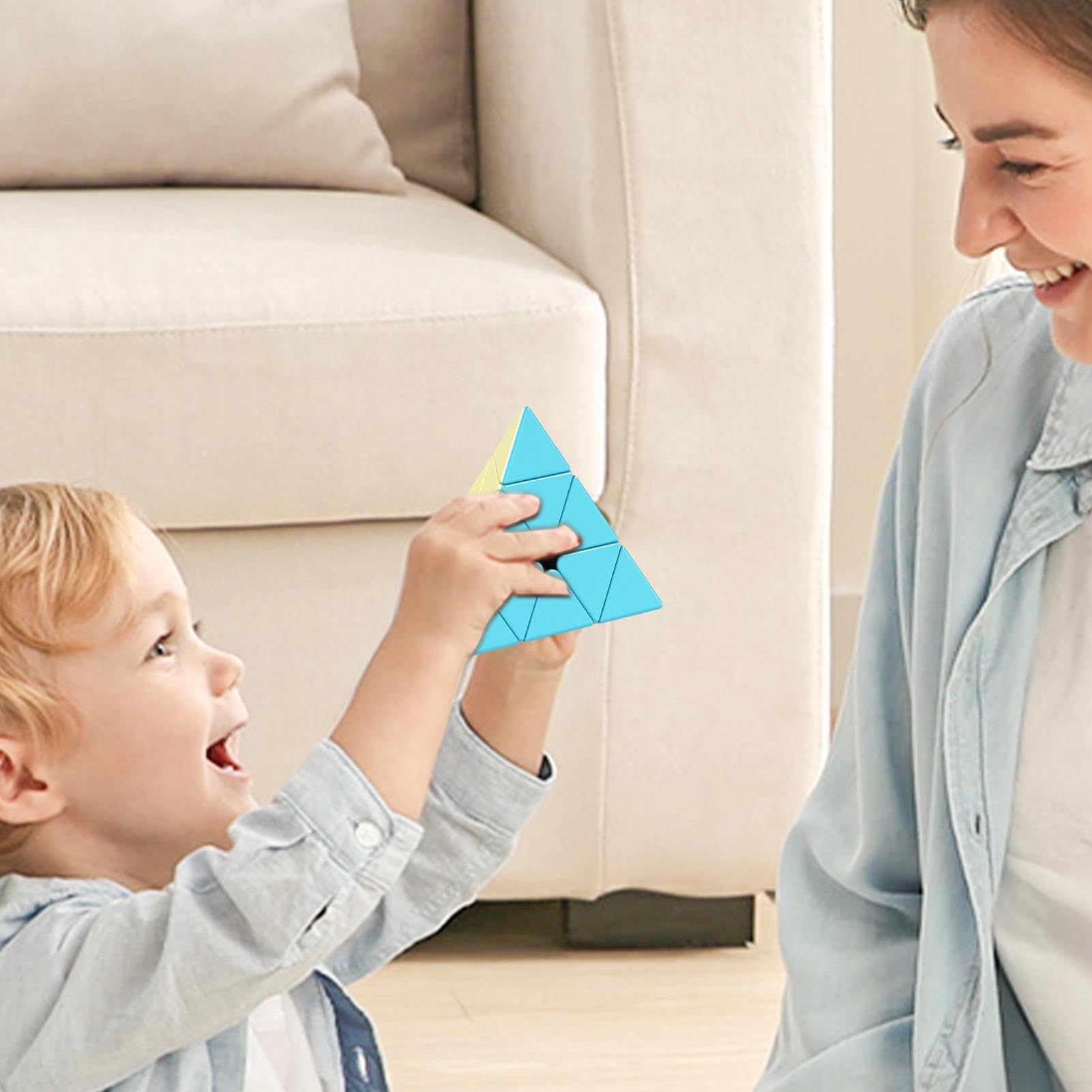 Cube De Vitesse 3x3 Sans Autocollant Pour Enfants Et Adultes - Puzzle Lisse Et Rapide, Amusant Et Stimulant Pour L'Esprit