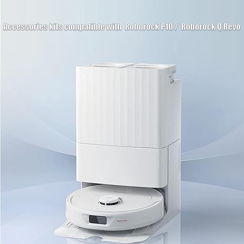 Miniatura 4 de Kit de accesorios compatible con Roborock P10Q Revo Robotic Partes de Repuesto de Aspiradora, 2 cepillos principales de rodillos de goma, 3 pares de