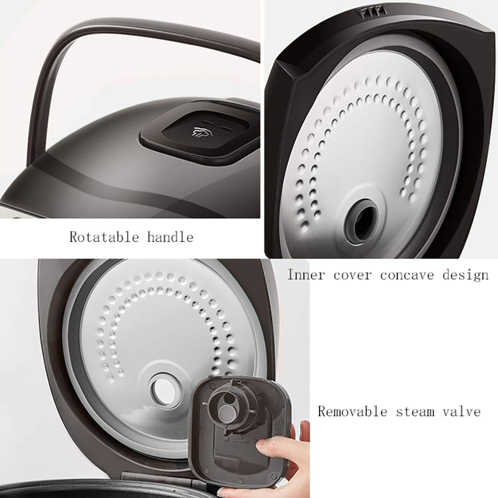 Cuiseur à Riz, avec Cuiseur Vapeur, 5L-860W, Isolation Intelligente, Petits Appareils Multifonctions, Convient Aux Ménages / 5-8 Personnes