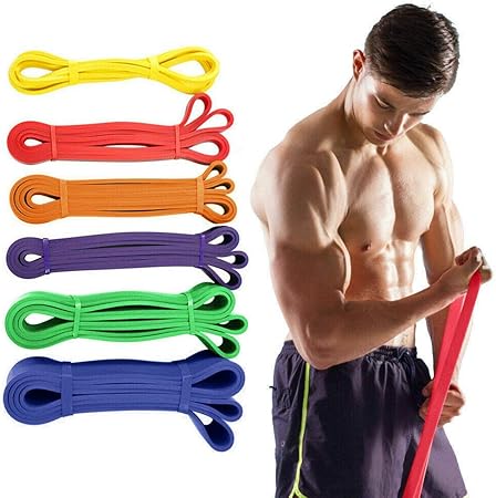 Assorted Collections Resistance Bands Heavy Duty Loop Exercise Sport Fitness Tube Home Yoga Gym Latex Amazon Co Uk Sports Outdoors