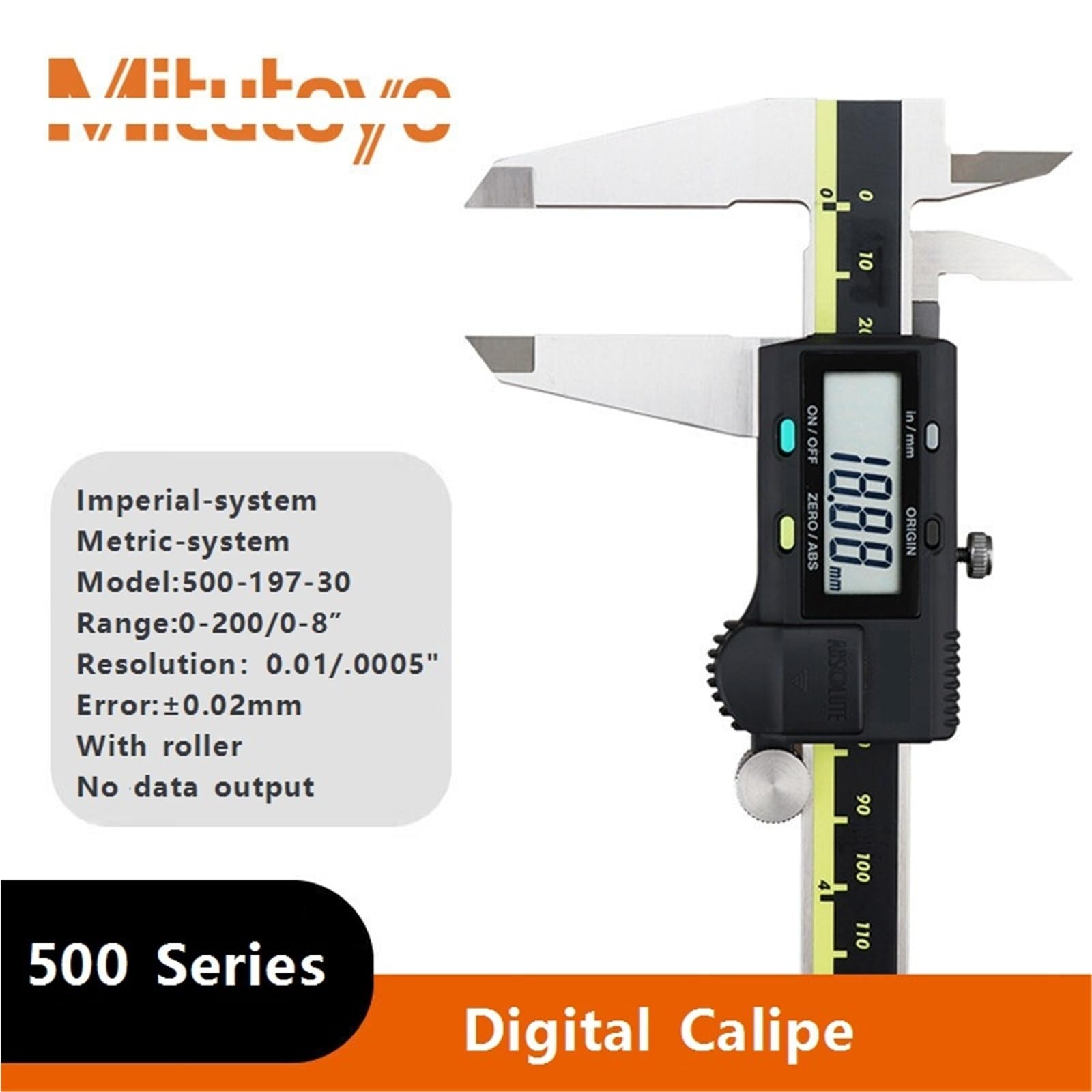 6-calowy suwmiarka 0-150 mm 500-196-30 LCD do elektronicznego pomiaru stali nierdzewnej(500-197-30 0-200 mm)
