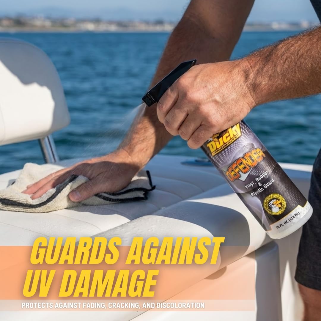 DUCKY PRODUCTS Defender: Vinyl, Rubber & Plastic Guard Spray, 16 Oz