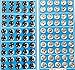 YOYOSTORE 50 Black and 50 Silver Tone Metal Press Studs Buttons Card 10MM Snap Closing Fasteners Dress Coat Titch Twitch Sew On Doll Baby Buttons Pewter Craft Rapid Rivet Making Poppers Tool