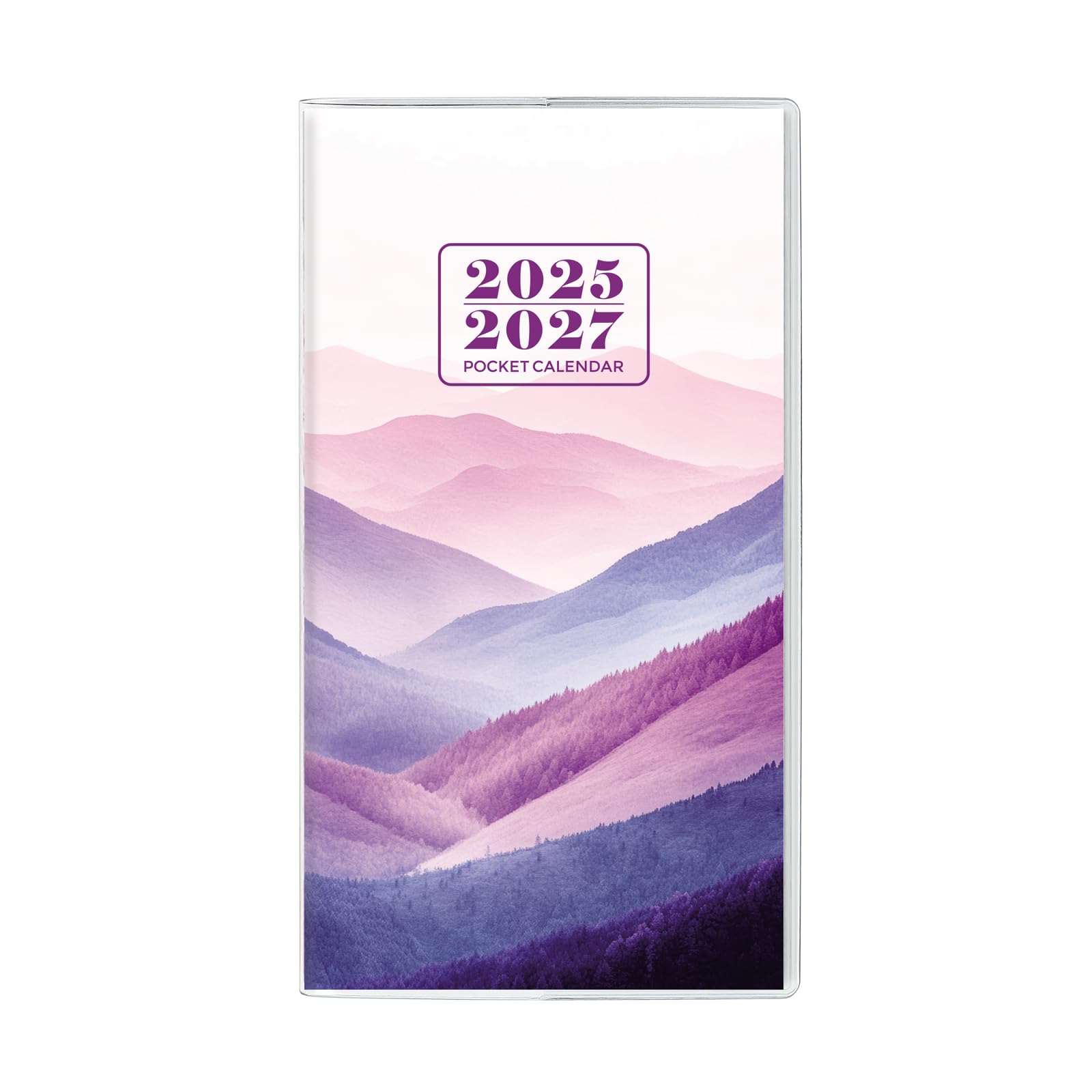 Zuozee Small Pocket Planner, Abstract Mountain Cover