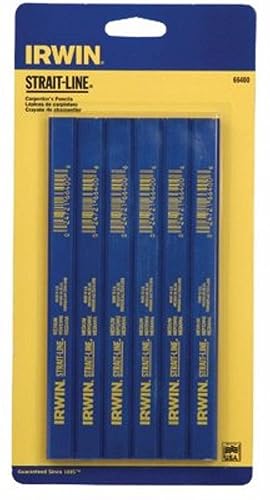 Irwin Tools IRWIN Carpenter Pencil, Medium Lead, 6-Piece (66400)