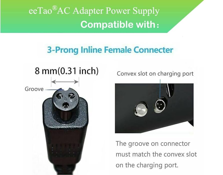 充電器 Amazon.com: eeTao 3-Prong 29.4V AC/DC Adapter Charger