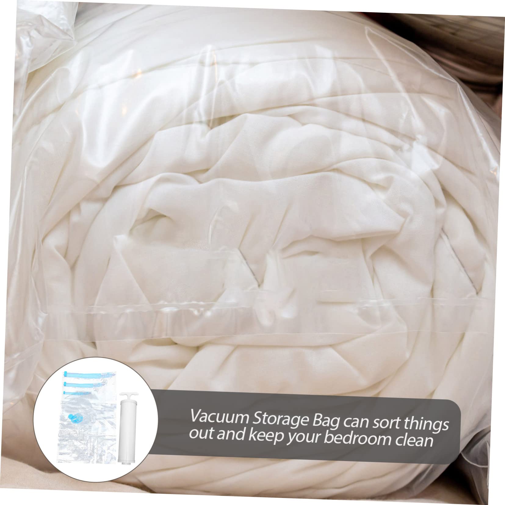 Vaguelly Bolsa De Almacenamiento Al Vacío Para Ropa Bolsas De Sellado Al Vacío Reutilizables Para Viajes Ahorro De Espacio Para Hogar y Viaje
