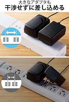 Amazon.co.jp: エレコム 電源タップ 雷ガード USBタップ 2.5m 3個口