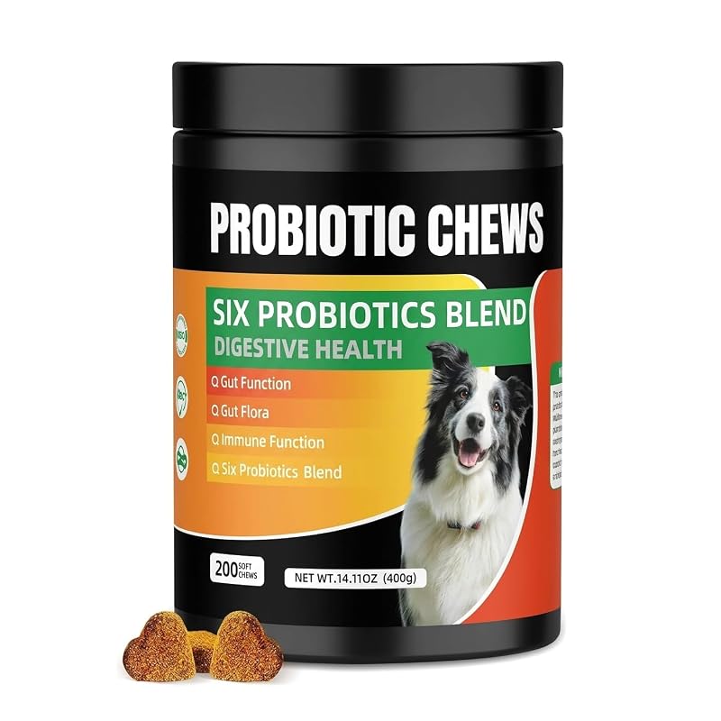 Suplemento mastigável para cães com probióticos, enzimas digestivas e sabor frango SolPetti – 200 unidades