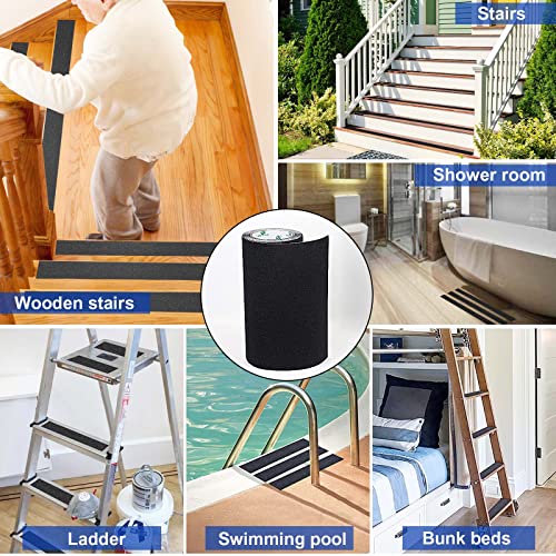 BOMEI PACK Anti Slip Traction Tape,10 Inches x 16.5 Ft,Heavy Duty Grip Tape for Stairs, Tread Step, Indoor & Outdoor Use,Waterproof Stairs Non Skid Treads