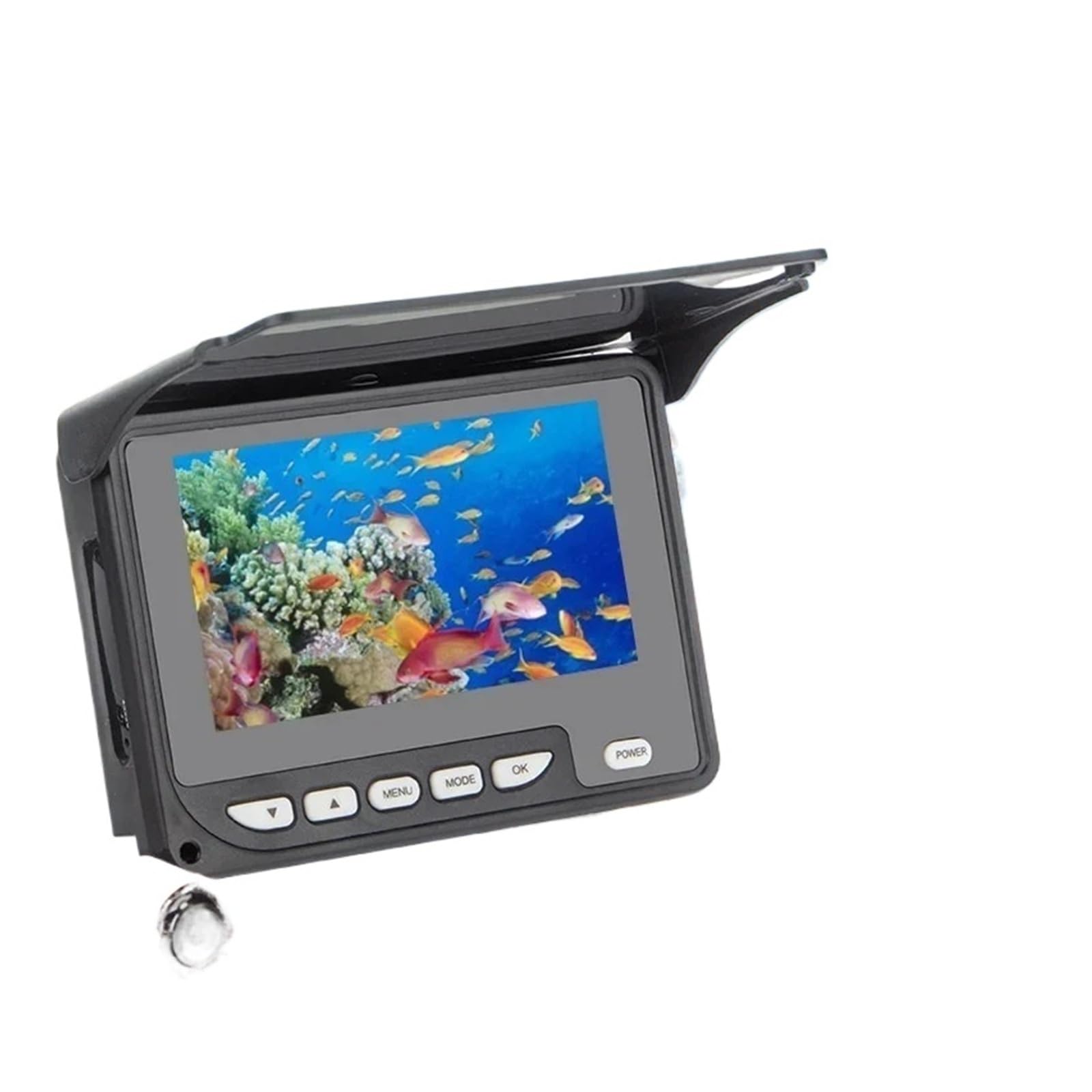 Batteria da 20 m 8500 mAh Ecoscandaglio subacqueo Videocamera Monitor 4,3 "Ecoscandaglio a 8 LED IR a infrarossi,Alta definizione