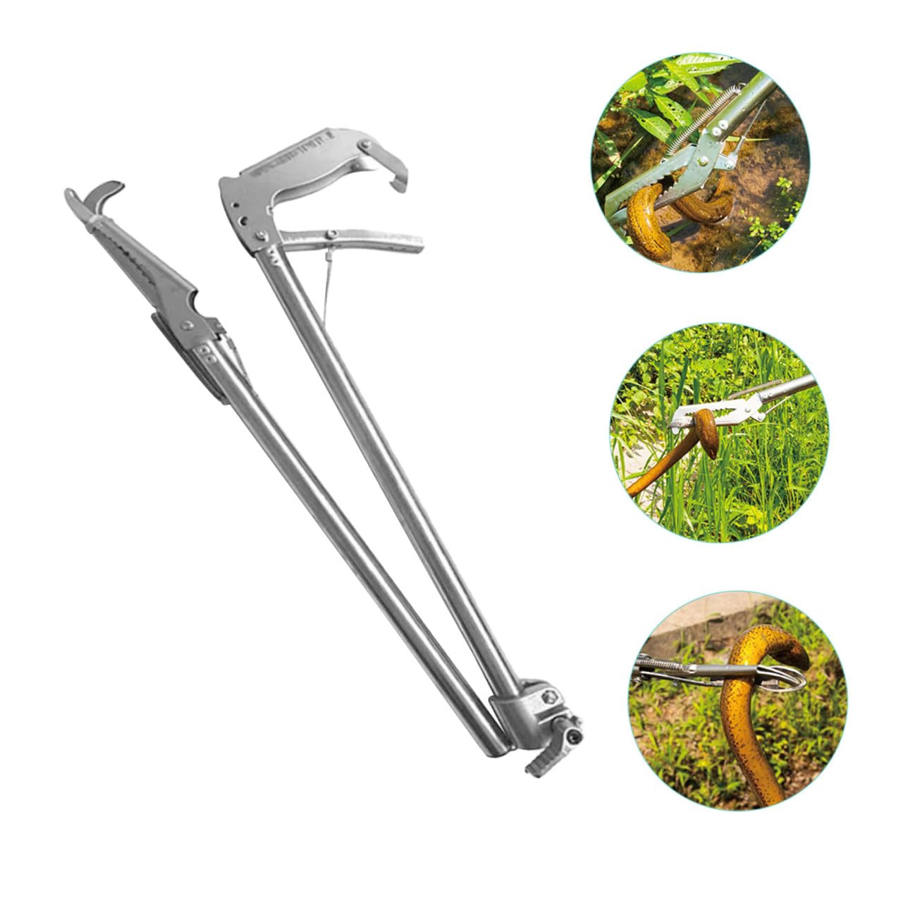 Toyvian Pinza in Acciaio Inossidabile Anti Granchi e Anguille Multiuso con Impugnatura Antiscivolo Strumento Robusto per Pesca e Cucina Seafood Clip Pratica per Raccolta e Pulizia
