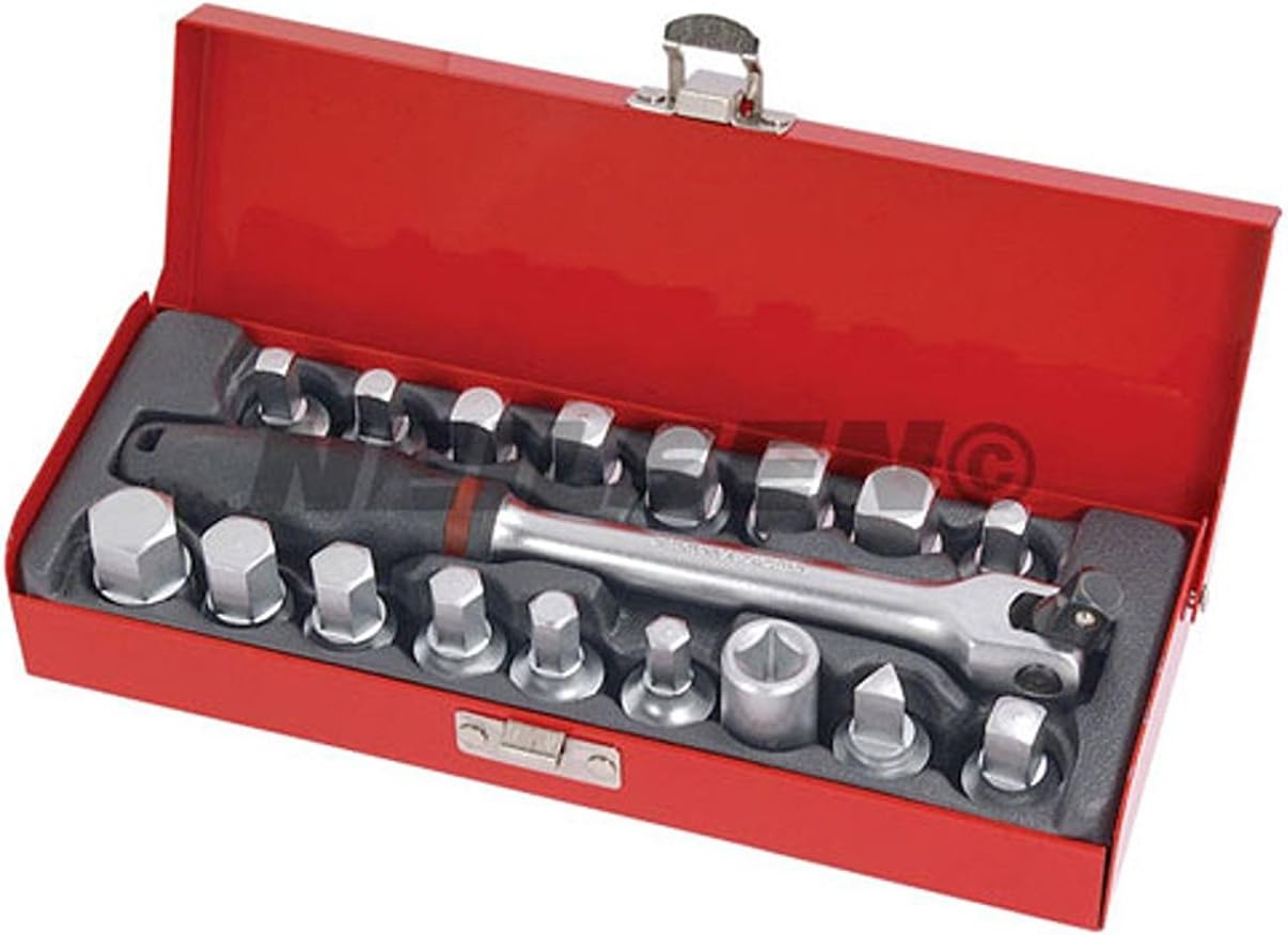 18 PIECE DRAIN PLUG KEY SET 3/8" DRIVE Amazon.co.uk DIY & Tools