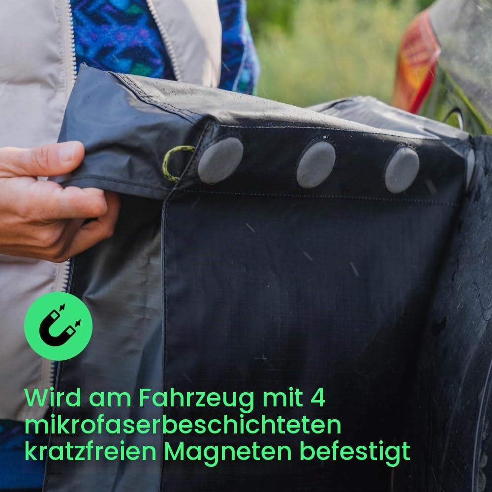 Luno Magnetische Aufbewahrungstasche für Ausrüstung und Schuhe – wasserabweisend, magnetische Befestigung, schnell trocknender Netzboden | schnelle und einfache Installation | Ideal für Schuhe