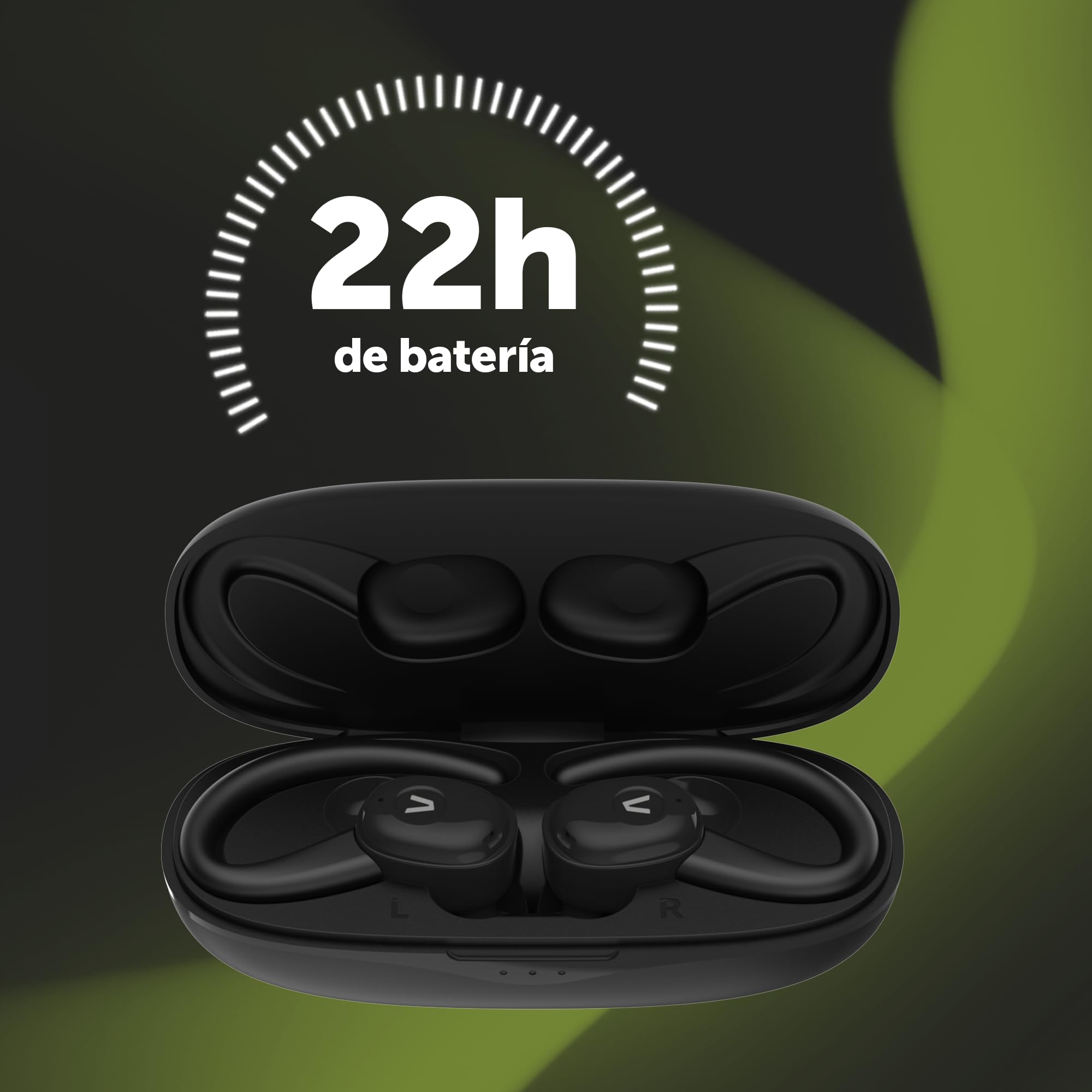Vieta Pro Auriculares Deportivos con Cancelación de Ruido Bluetooth 5.3, Autonomía 22h, Resistencia al Agua IPX5 - Match 4