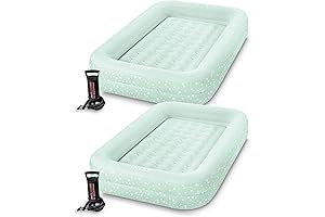INTEX Toddler Air Mattress for Camping with Built-in Electric Pump