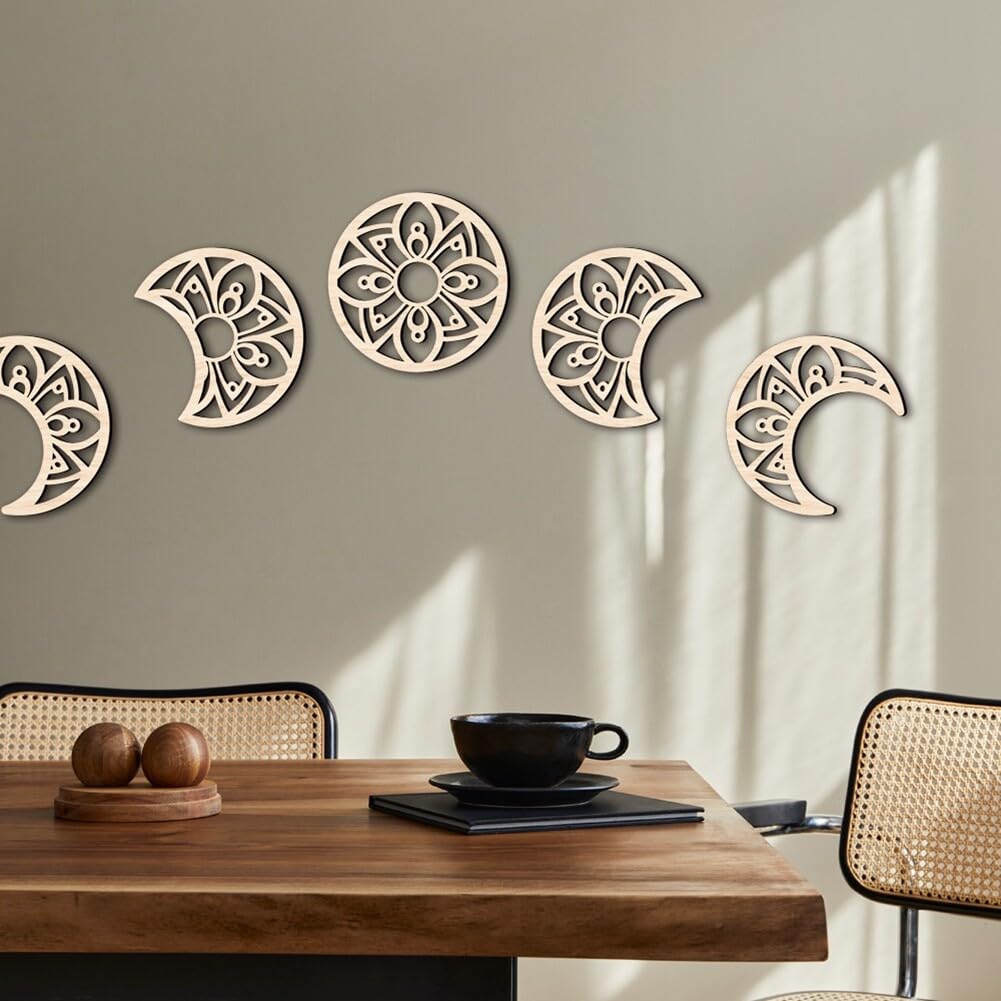 Décoration En Métal Phases Lunaires 2, Métal, Noir, EPIKASA | Leroy Merlin