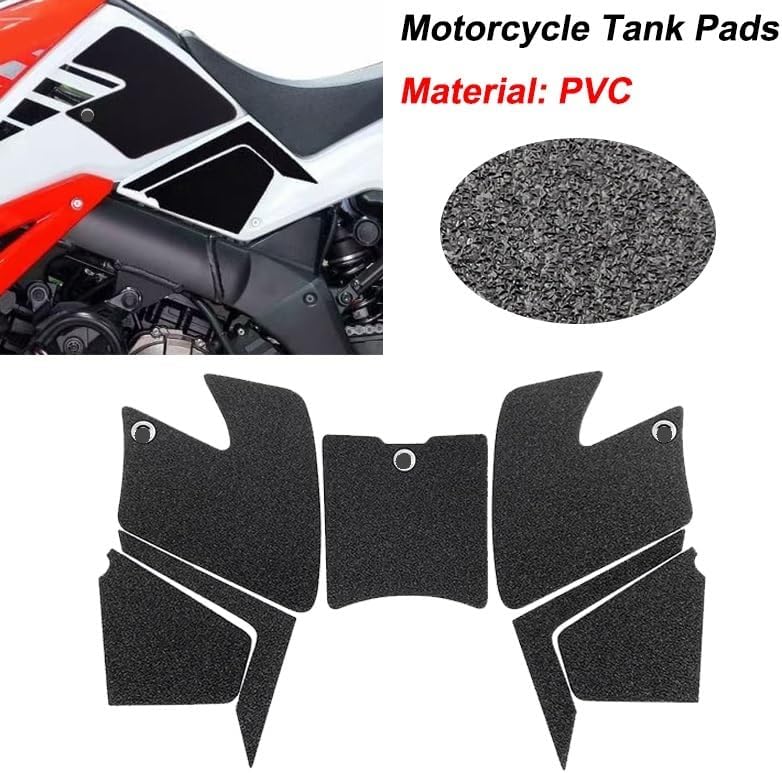 Vista 2 de Motorbike Tank Pads Sticker PVC Sticker Knee Grip Fuel Tank Traction Pads Protector Cover for Su&zuki 1050 V-S&trom DL1050 XT 2020 2021 V Strom Dl