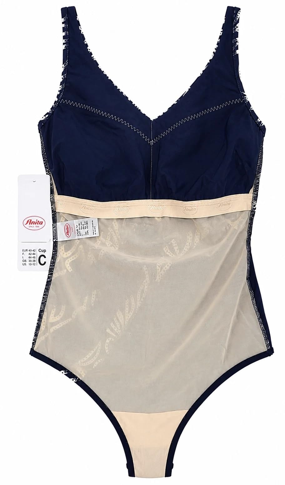 Anita Care Costume Mare Donna Intero Modellante Anche per Protesi Coppe Preformate Senza Ferretto Effetto Snellente Dirban 6318 - EU 115 D - 11 D - (58)