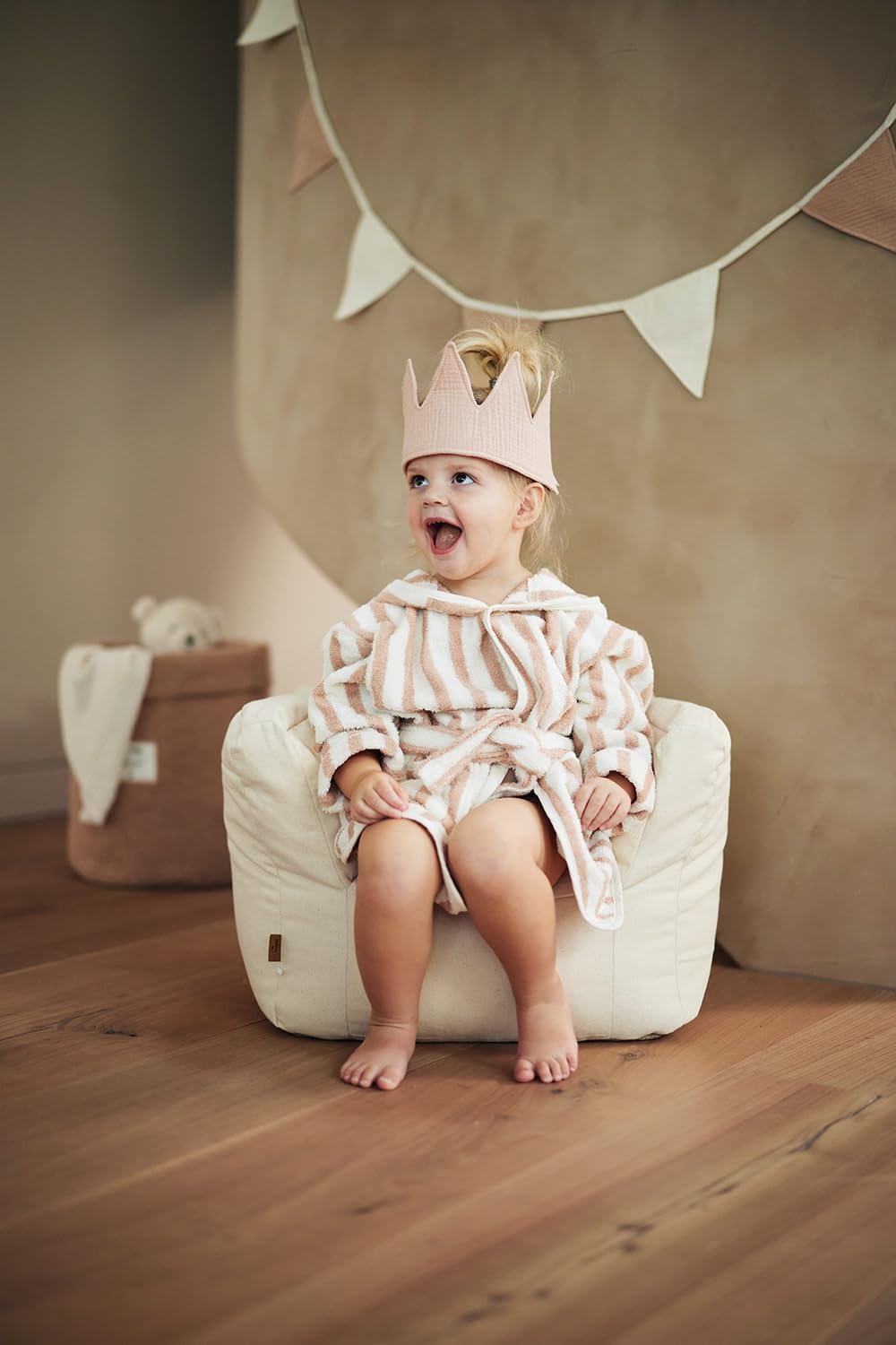 Jollein 028-543-68021 Fauteuil pour Enfant en sergé Beige