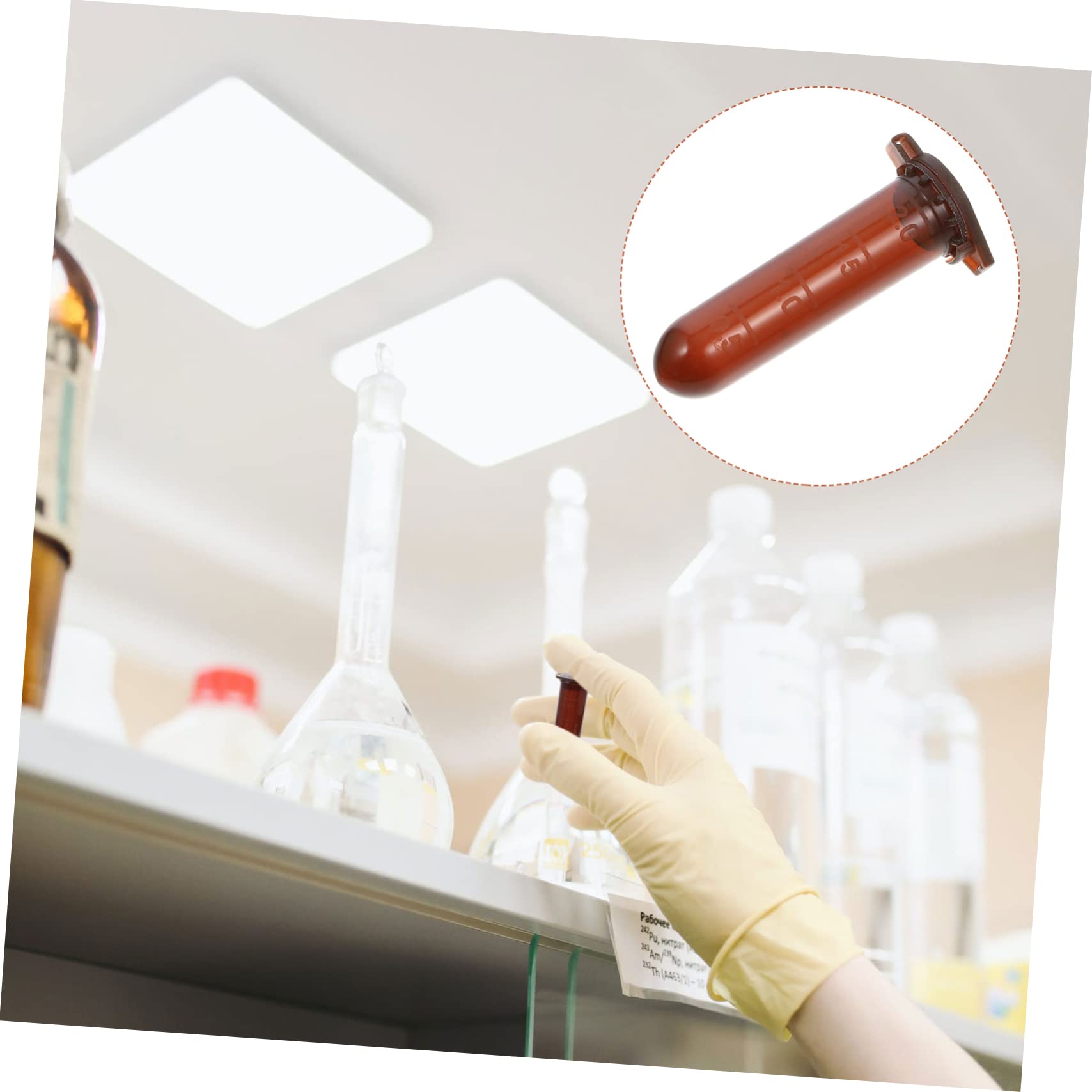 Braunes Zentrifugenröhrchen 2ml Pp 500 Stück Rundboden