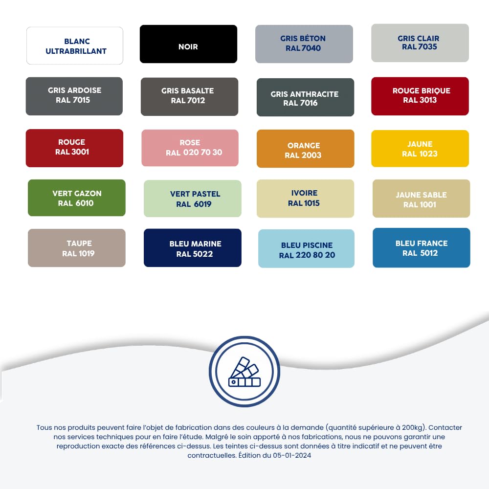 MATPRO - Peinture Laque Epoxy Salle de Bain - Sans Solvant, Auto-Lissant - Répare & Rénove Baignoire, Lavabo, Évier, Plan de Travail - Aspect Jaune - 1Kg