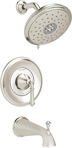 Miniatura 4 de American Standard TU052502.002 Delancey - Moldura para bañera y ducha con cartucho de equilibrio de presión, 2.5 GPM, cromo pulido Cromado,Níquel