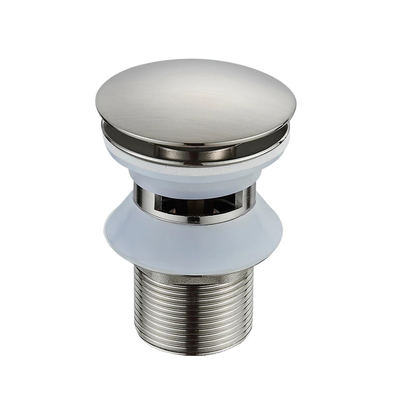 Pop Up Clack, Brass Pop Up Drain Stopper Replacement For Bathroom Sink With Strainer Multicolor(Nickel C)