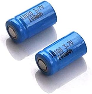 2pcs 3.7V 10180 Li-ion Ba Baterias Pilas 100Mah LED Flashlight for Digital Devices
