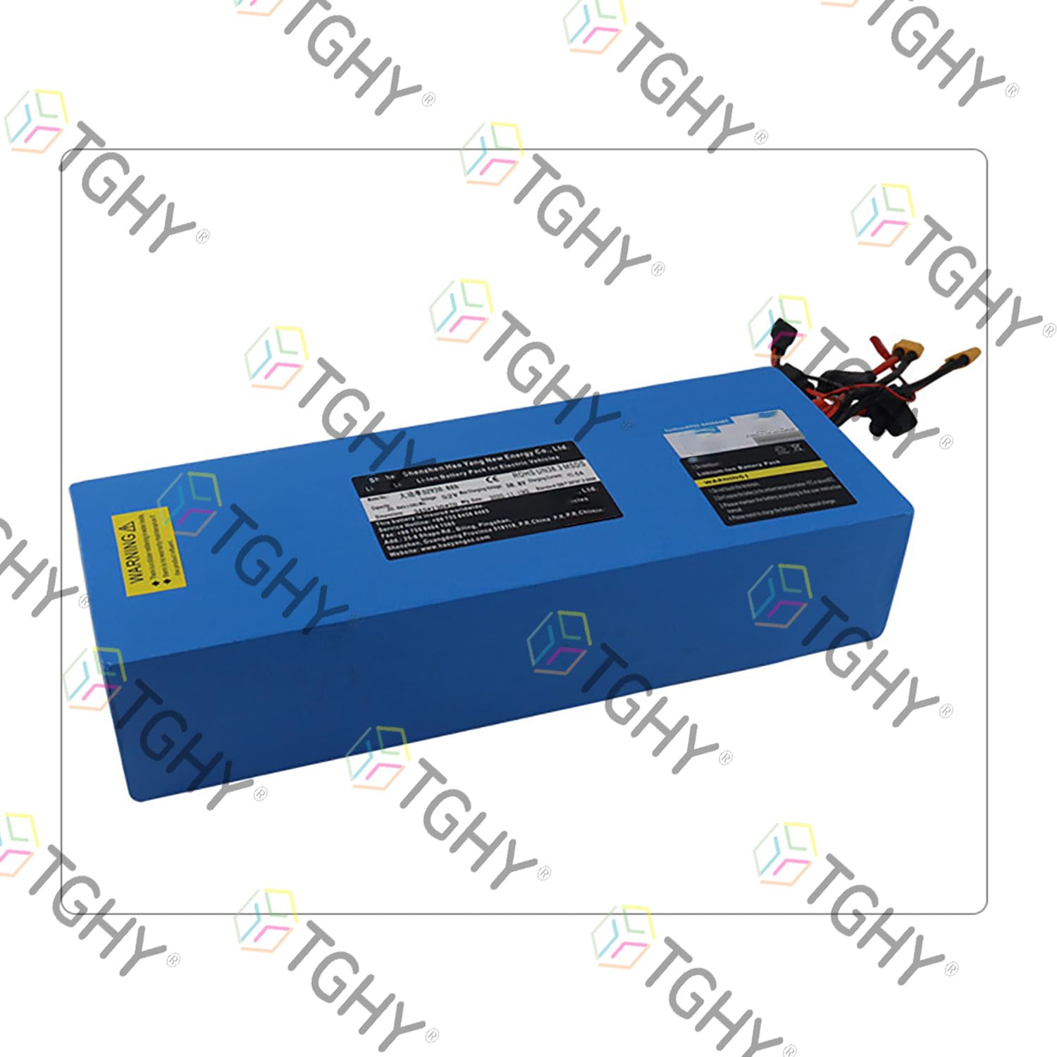 TGHY Akumulator do motocykla elektrycznego 52V 15.6Ah/18.2Ah lub 60V 12Ah-26Ah, litowo-żelazowo-fosforanowy (LiFePO4), przeznaczony do silników rowerowych o mocy 0-1600W.,52v18.2ah