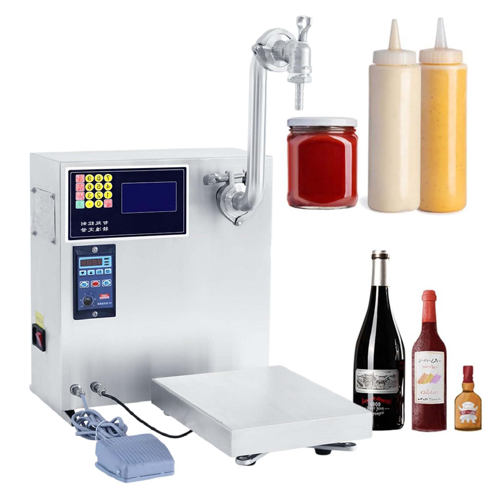 Wiegefüllmaschine mit Zahnradpumpe, 50 g bis 50 kg Kapazität, 1 g bis 5 g Genauigkeit, elektronische Waage für schnelles und genaues Befüllen, 220 V
