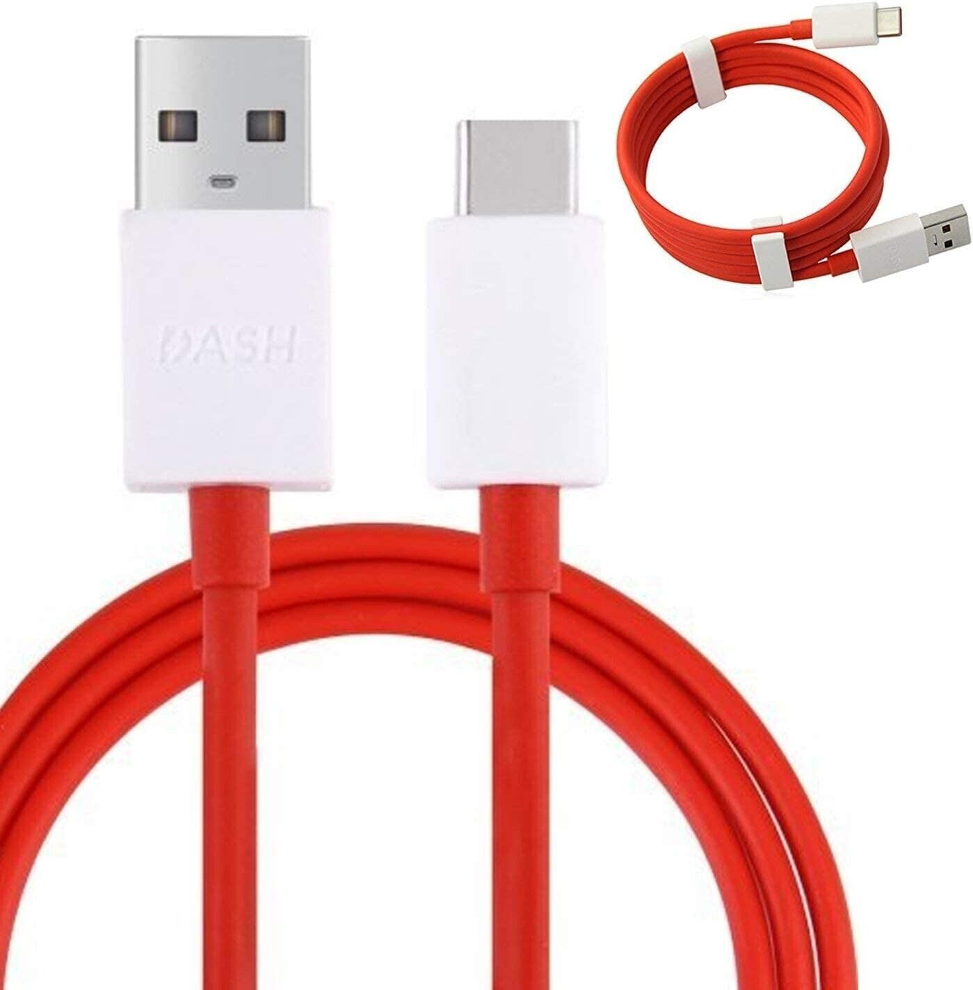 GLITZY GIZMOSSupplied Genuine Original Dash One Plus High Quick Fast Speed 4A USB A to USB C Type C Cable Synch Lead For OnePlus 3 3T 5T 5T 6 6T (Non Retail Packaging)
