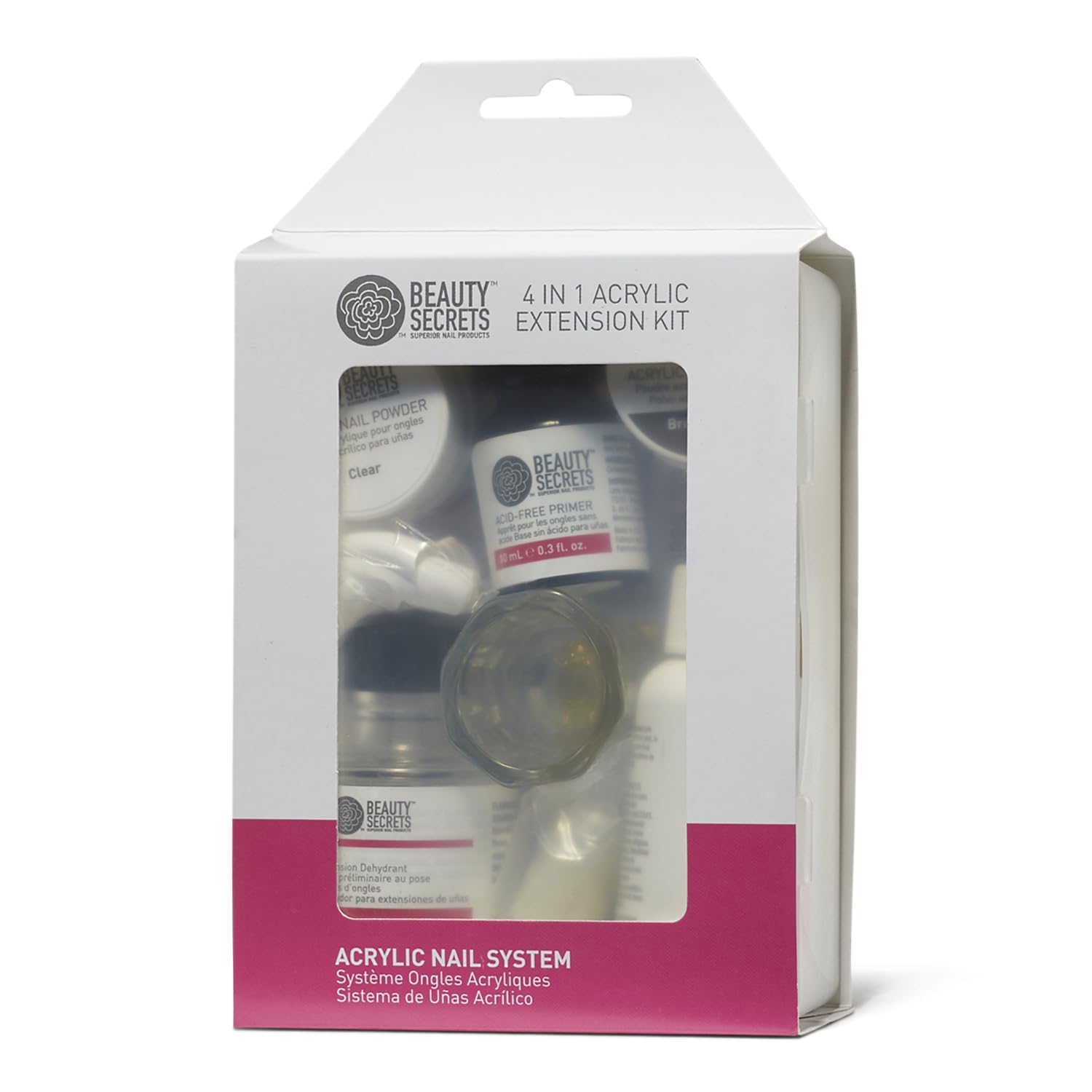 Beauty Secrets 4 in 1 Acrylic Extension System, BubbleFree Kit