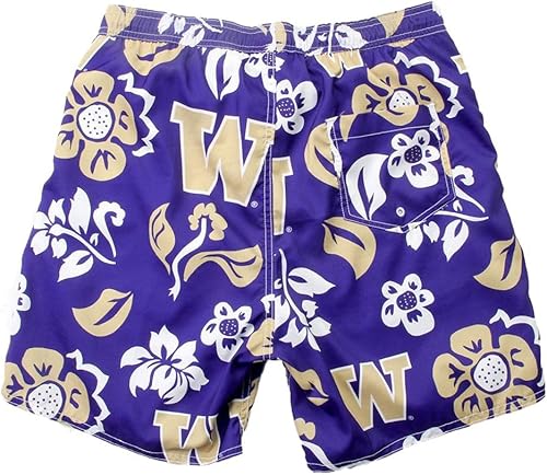 Miniatura 2 de Wes and Willy Traje de baño floral de la Universidad de Washington para hombre