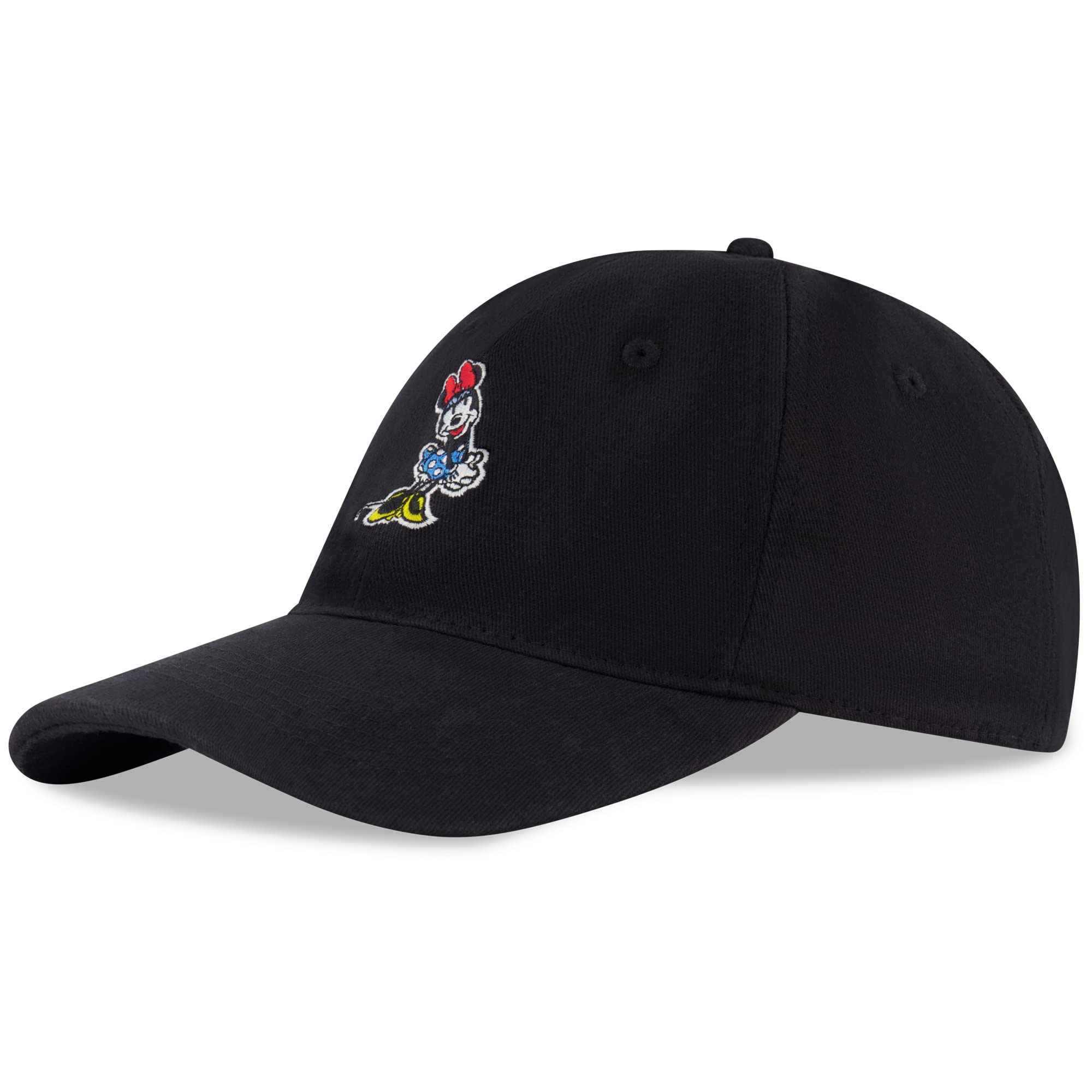 Disney Women's Baseball Cap, Minnie Mouse Adjustable Hat for Adult, Black, L/XL