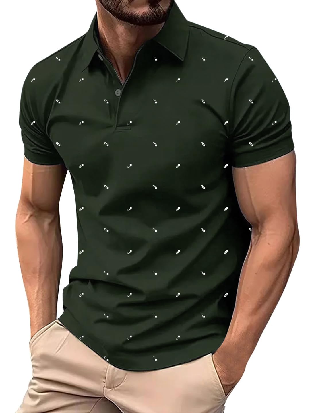 ain6 Men's Polo Tshirt-EAN1001-Olive-picture-19