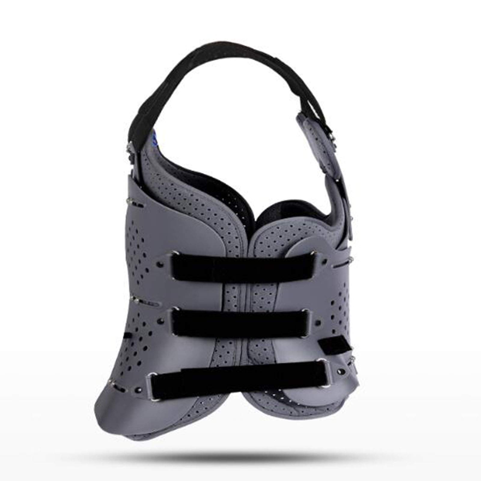 Soporte espinal toracolumbar fijo, soporte torácico de espalda completa - Alivio del dolor y enderezador para fracturas, posoperatorio, hernia discal, trauma espinal, escoliosis leve (gris2)
