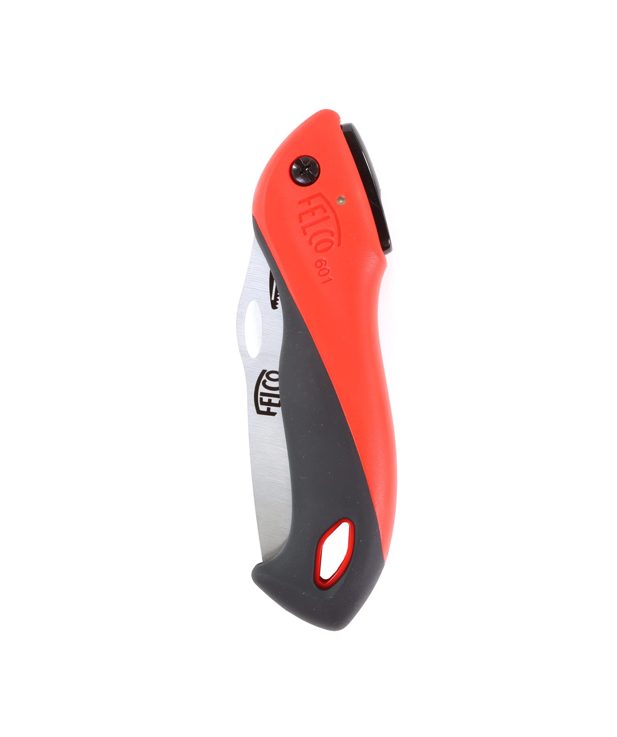 FELCO 601 sega pieghevole lama dritta 120 mm, manico soft touch, taglio 60 mm, ambidestra, per vigneto e outdoor