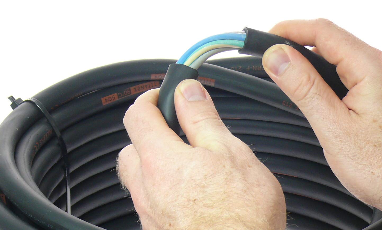 TITANEX Kabel H07RN-F 5x4,0 mm² (5G4) Baustellenkabel, Industriekabel geeignet für den Außenbereich 5-50m (30m)