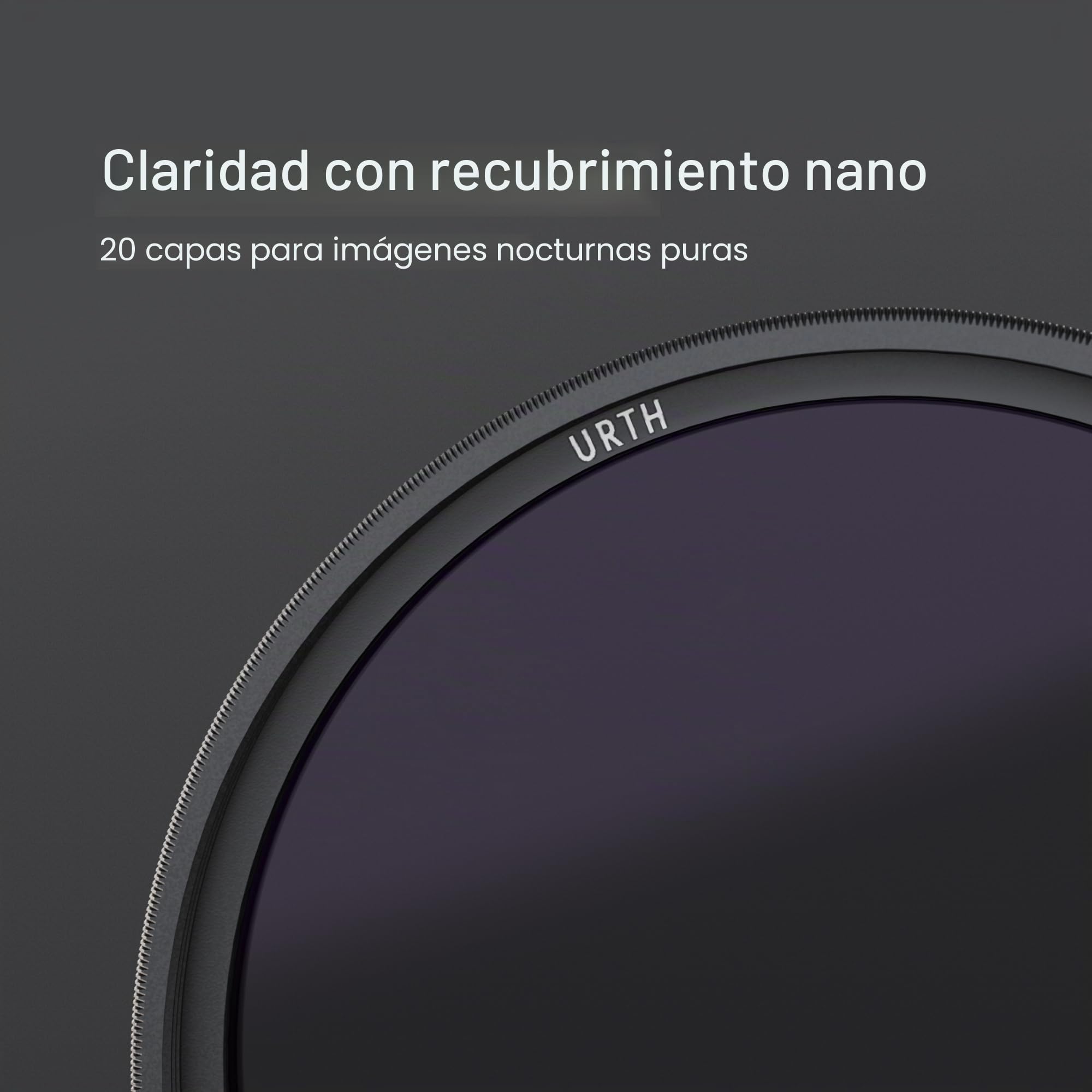 Urth 77 mm Filtro Neutral Night para Objetivo (Plus) — Nano-Recubrimiento de 20 Capas con neodimio, reducción de contaminación lumínica para Mayor claridad del Cielo Nocturno y Las Estrellas