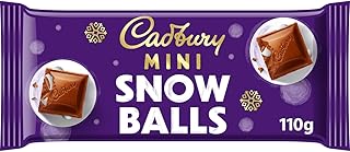 Cadbury Dairy Milk Mini Snowballs Chocolate Bar, 110g