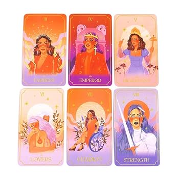 ✨香港人気メーカー✨グラデーションの美しい景色とお花のタロットカードが登場！ Amazon.co.jp: ラブリーレディースタロットカード 美麗な