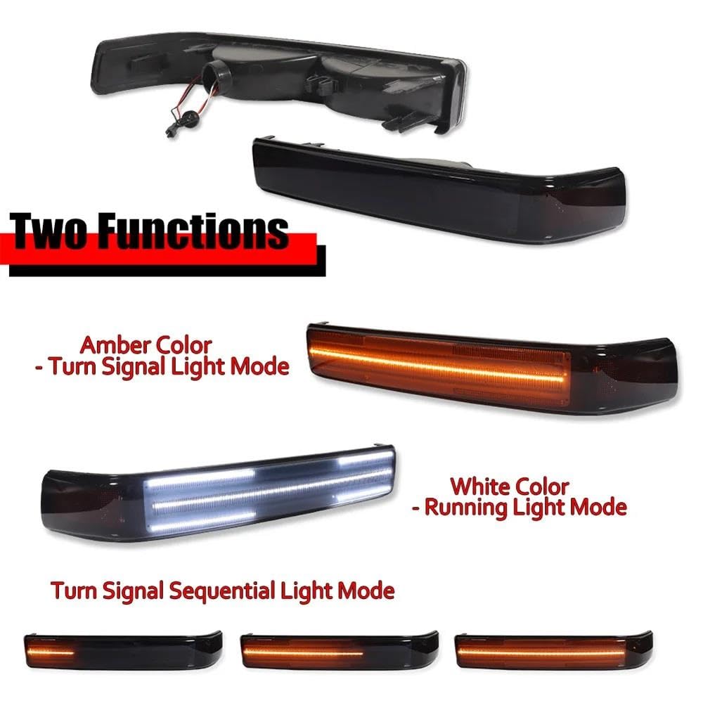 Freccia Dinamica Per GMC Per Sonoma Luci Di Direzione Anteriori A LED Con Lampeggiamento Dinamico Luci Di Guida DRL Stile Auto Luce Di Sterzo