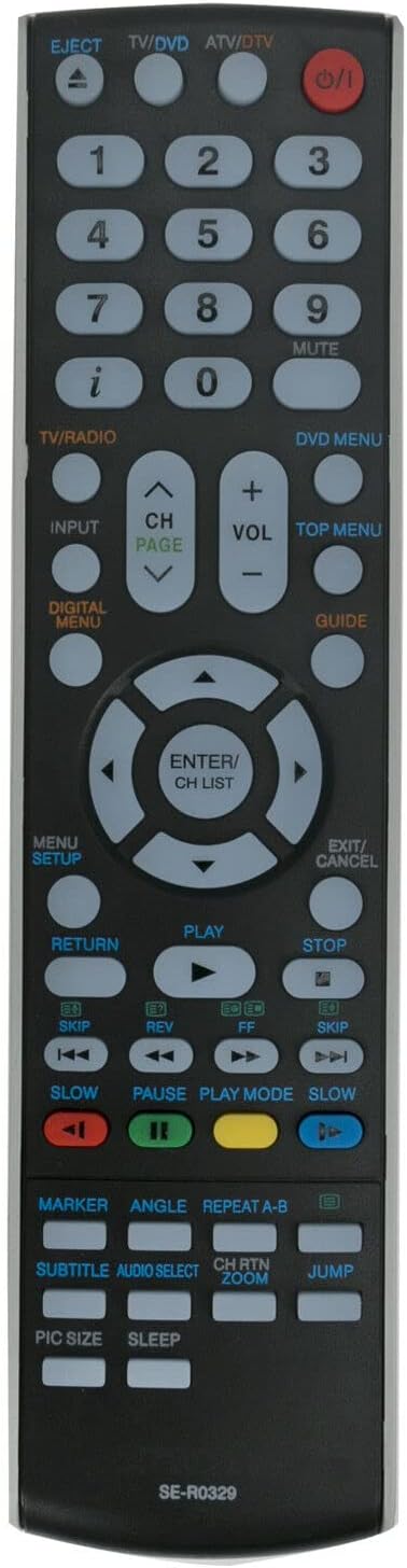 SE-R0329 VINABTY Replace Infrared Remote Control Fit for Toshiba TV 19DV713B 22DV713B 22DV714B 26DV713B 32DV713B 32DV733R