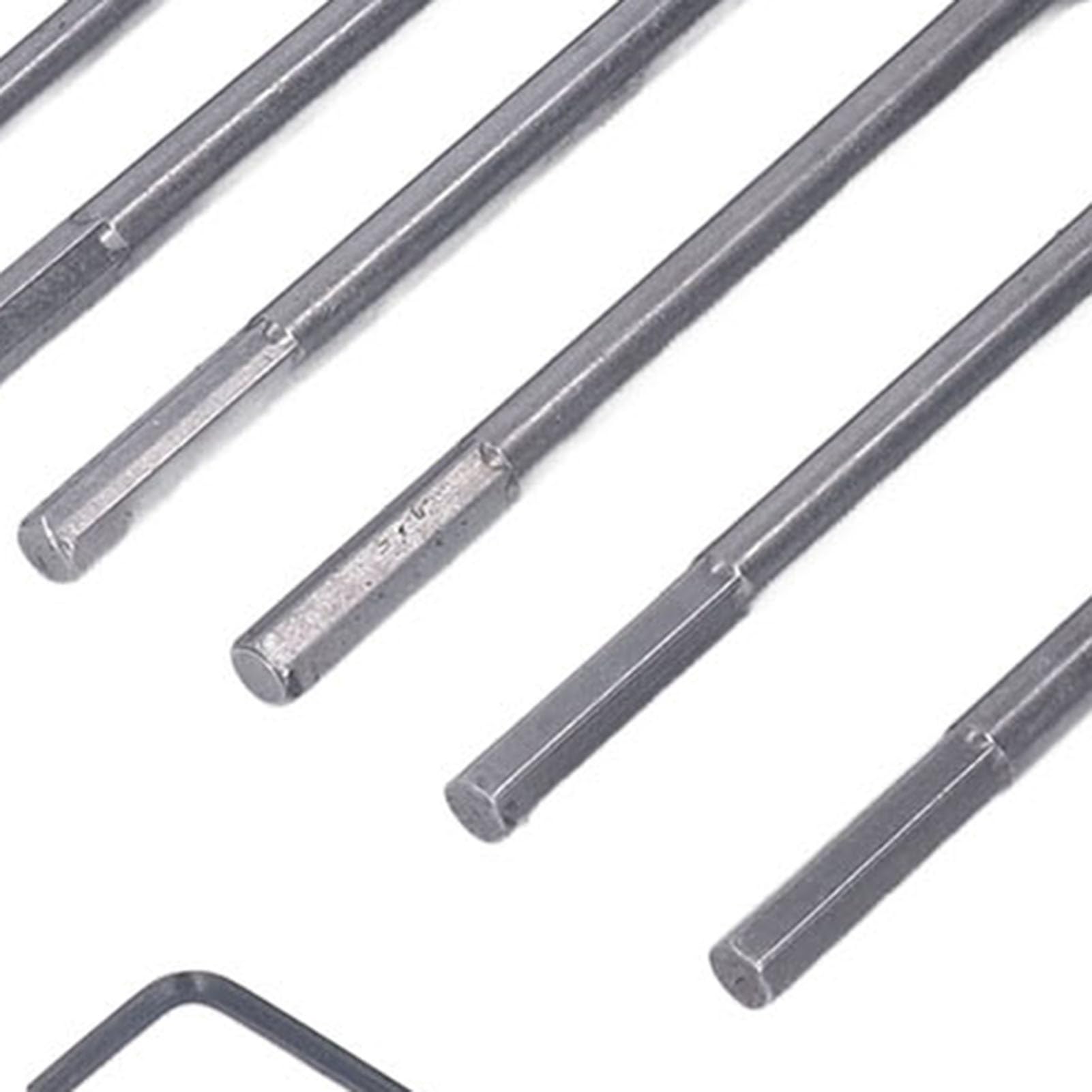 Brocas Planas para Pala, Juego de Brocas para Madera con Vástago de 1/4 Pulgadas, Versátil, Larga Vida útil, 8 Tamaños para Carpintería, 10 Piezas